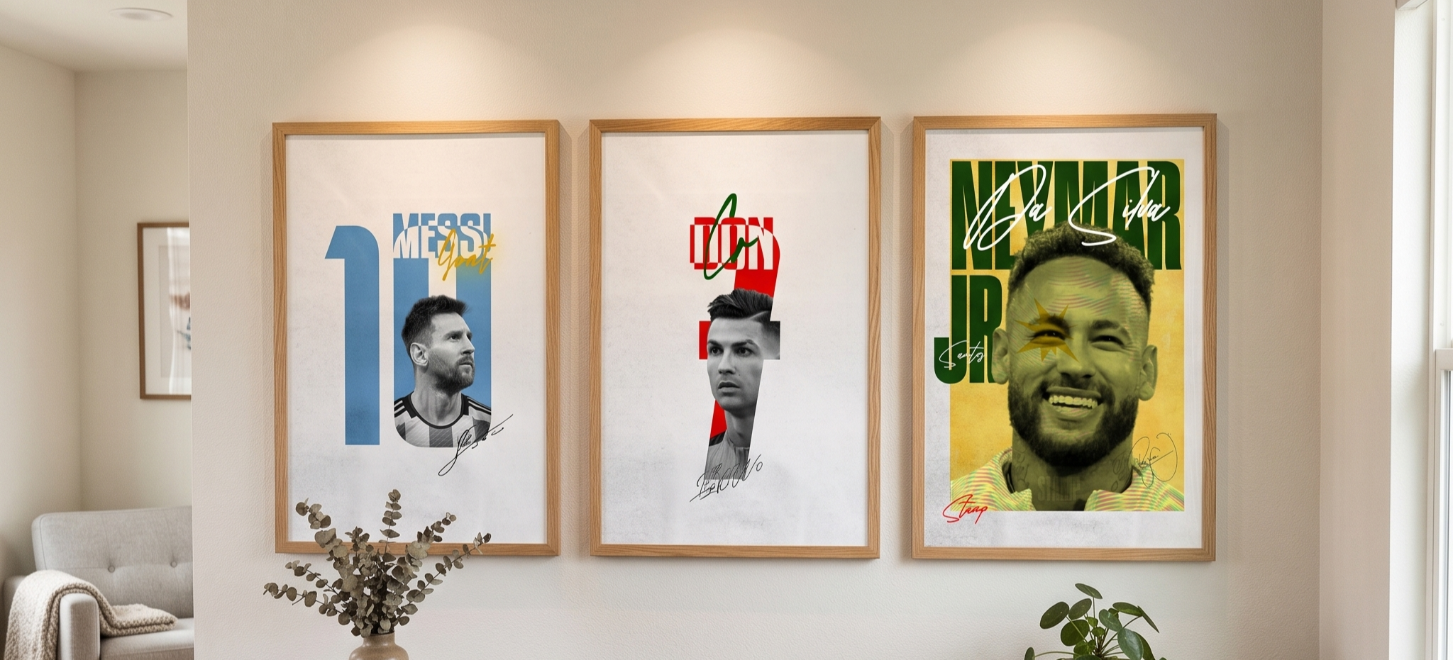Custom framed art prints gallery wall